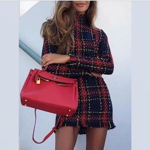 Plaid Mini Dress
